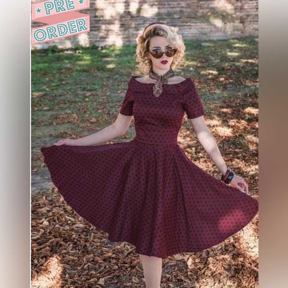 Dolly & Dotty Retro Swing Dress - 6 - New!